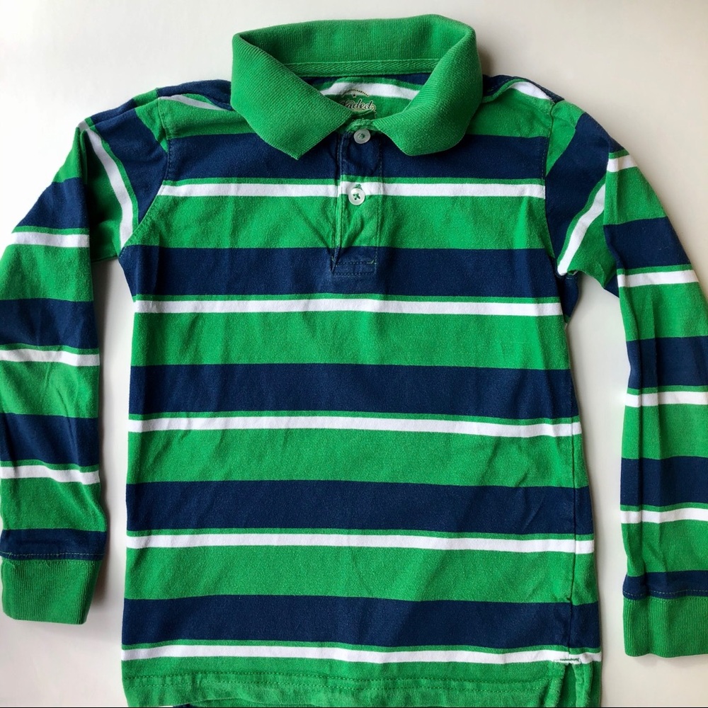 Fladed Glory Green & Blue Polo Shirt (Boys 6/7)
